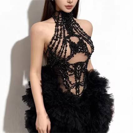 Women Mini Dress Sparkly Rhine - Sparkly Rhinestone Club Party Dress review and price