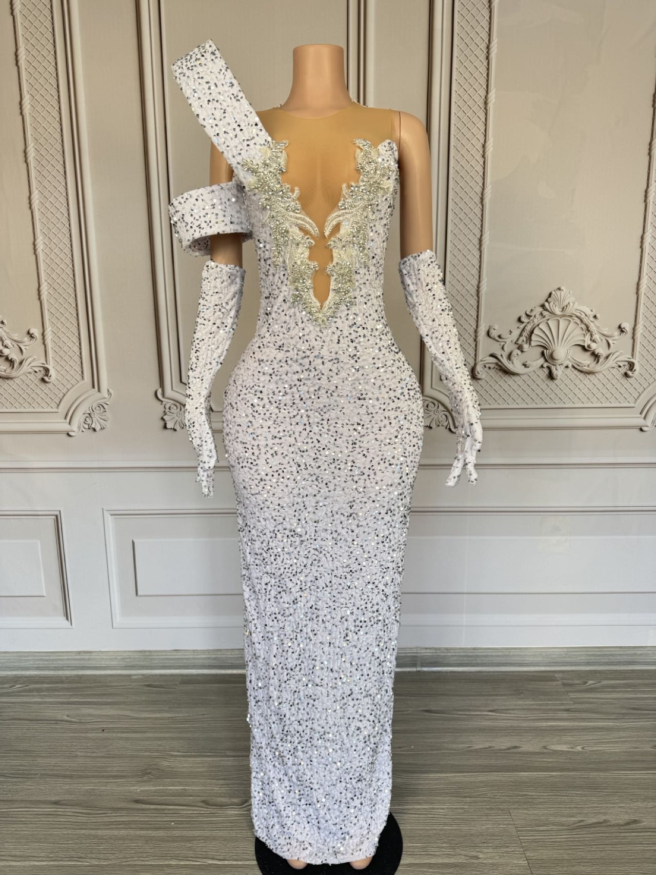 Sparkly Rhinestone Deep V Neck - Sparkly Rhinestone Club Party Dress review and price