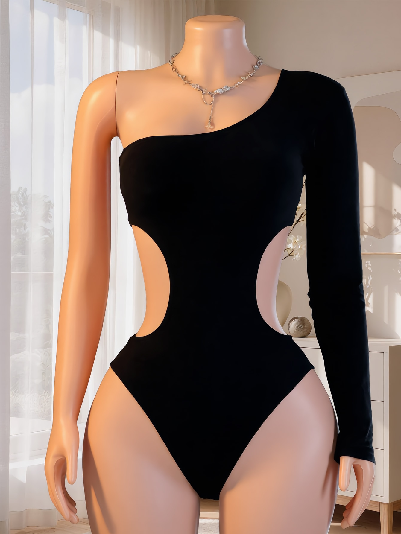 Women One Shoulder Long Sleeve - Lingerie review and price