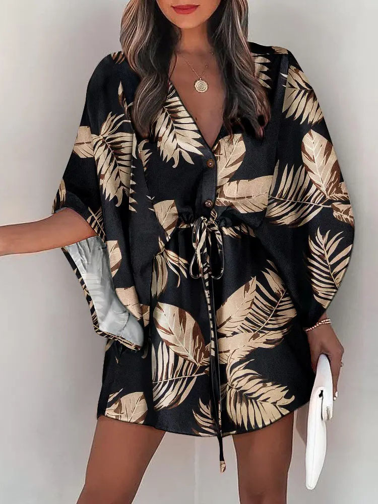 Summer Casual Dress Women Fash - French Vintage Floral Midi Dress review and price