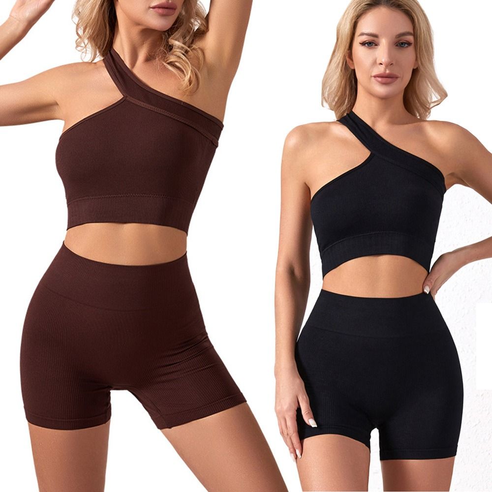 2Pcs Casual Seamless Women Wor - Seamless Ribbed Workout Tank Top review and price