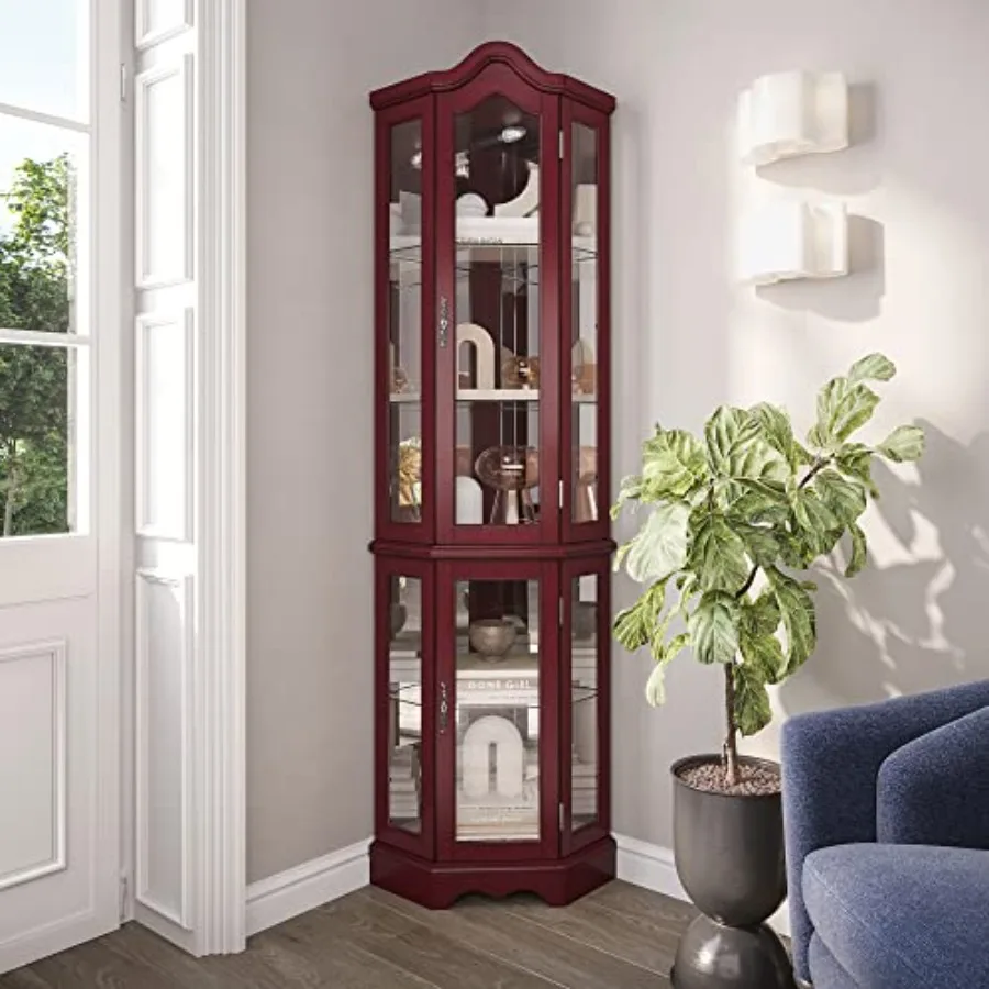 Lighted Corner Display Curved  - Tops review and price