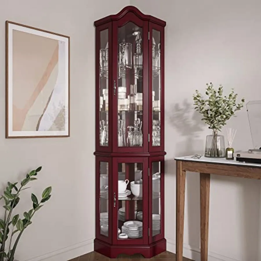 Lighted Corner Display Curved  - Tops review and price