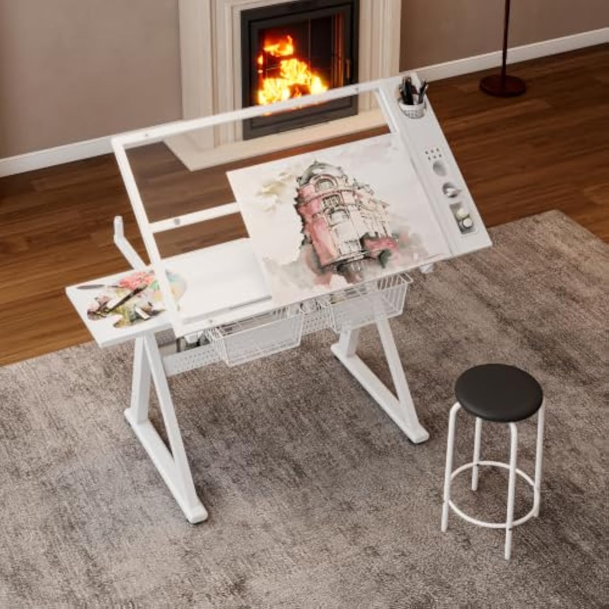 Adjustable Drafting Desk with  - Tops review and price
