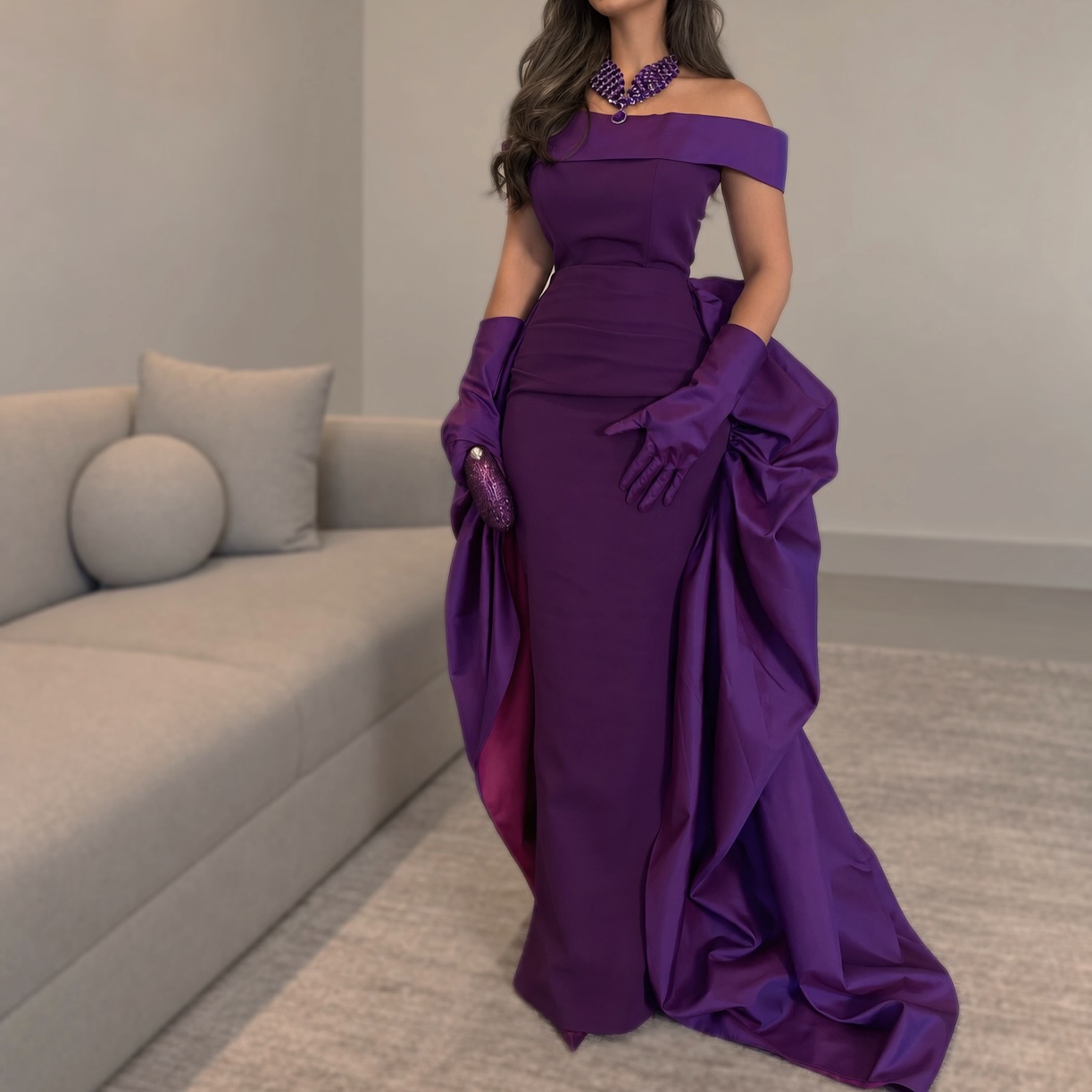 Customized Sexy Satin Evening  - Elegant Satin Evening Gown Split review and price