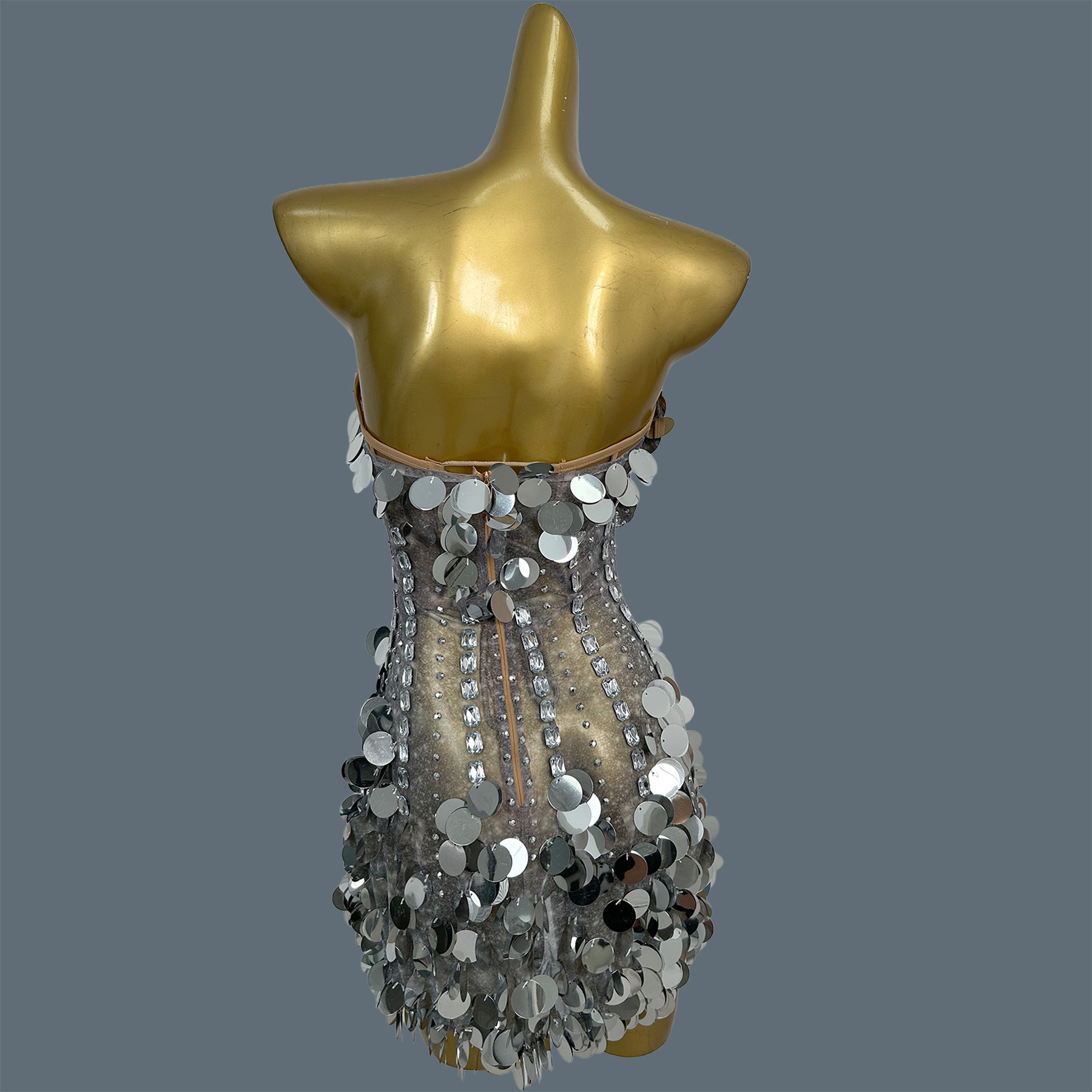 Women Strapless Sparkly Rhines - Sparkly Rhinestone Club Party Dress review and price