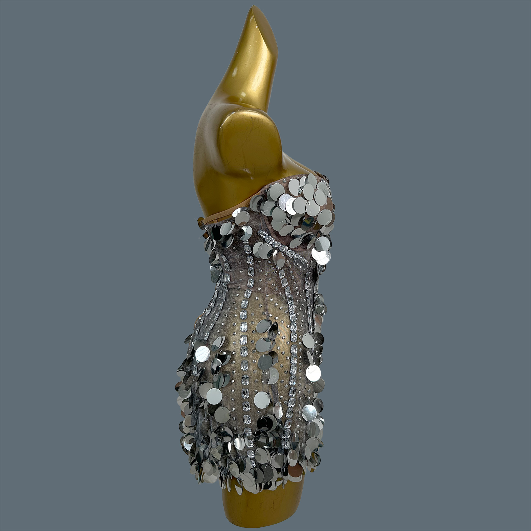 Women Strapless Sparkly Rhines - Sparkly Rhinestone Club Party Dress review and price